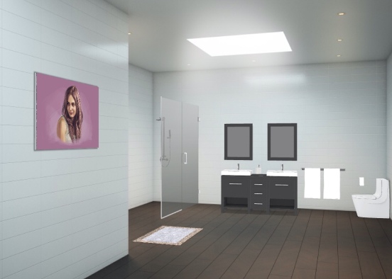 big bathroom  Design Rendering
