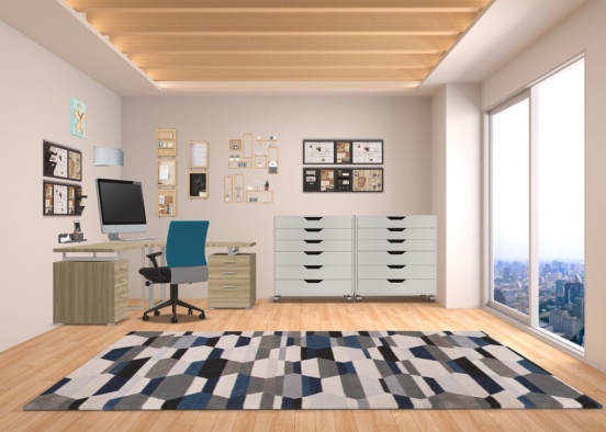 comfy office Design Rendering