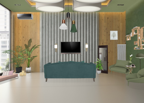 Гостинна кімната/Living Room  Design Rendering