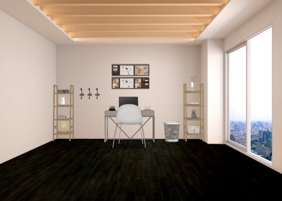 cozy office  Design Rendering