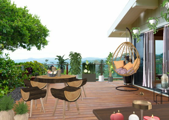 Outdoor decor Design Rendering