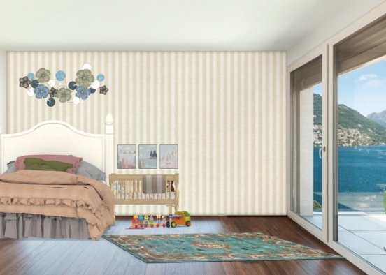 cute bedroom  Design Rendering