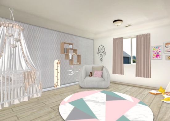 baby bedroom  Design Rendering