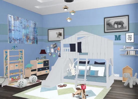 Bedroom for Son Design Rendering