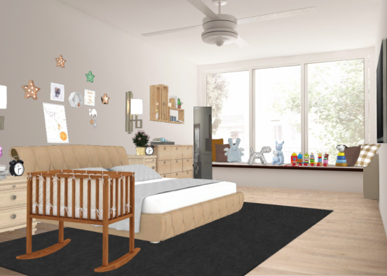 Спальня для семьи  Design Rendering