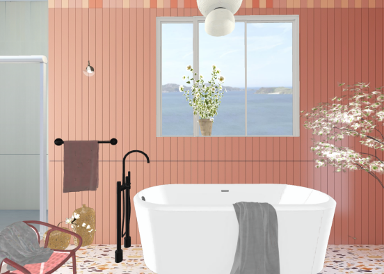 Take your pick, shower or bath Design Rendering