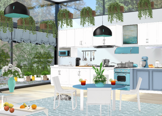 Light blue kitchen 💙💙💙 Design Rendering