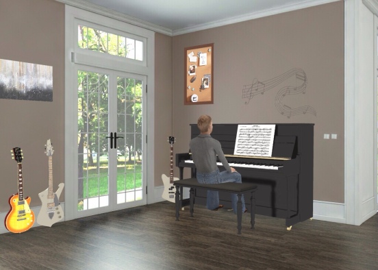 musical room 🤘🏼🎼🎹🎸 Design Rendering