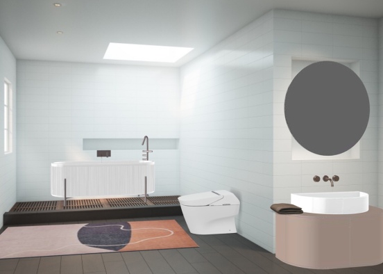the bathroom Design Rendering