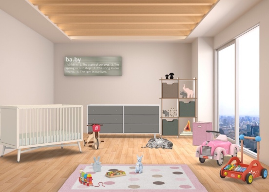 cute kids room  Design Rendering