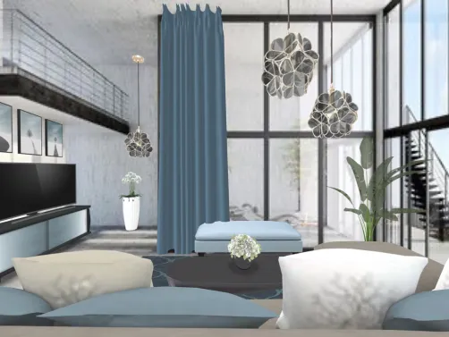Modern blue