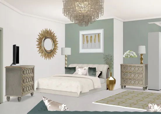 Cosy bedroom  Design Rendering