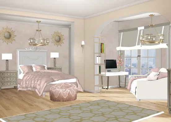 Teenager bedroom Design Rendering