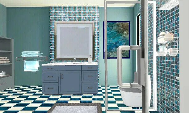 Second new bathroom. Design Rendering
