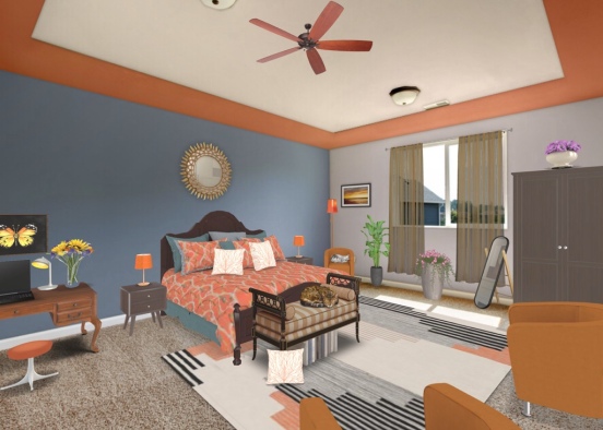 cozy Bedroom Design Rendering