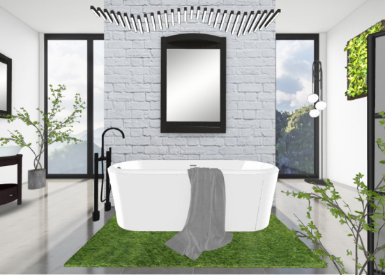 Beautiful bathroom 🌱🌿🍃 Design Rendering