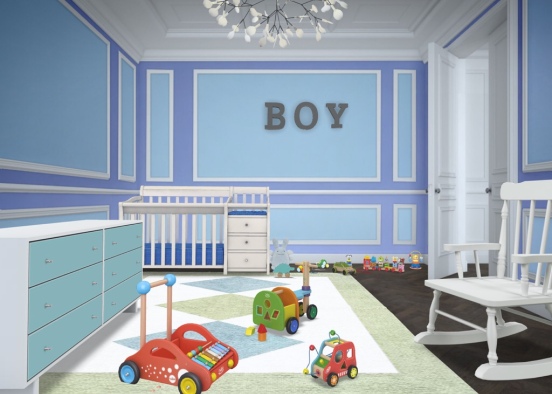 boy bedroom  Design Rendering