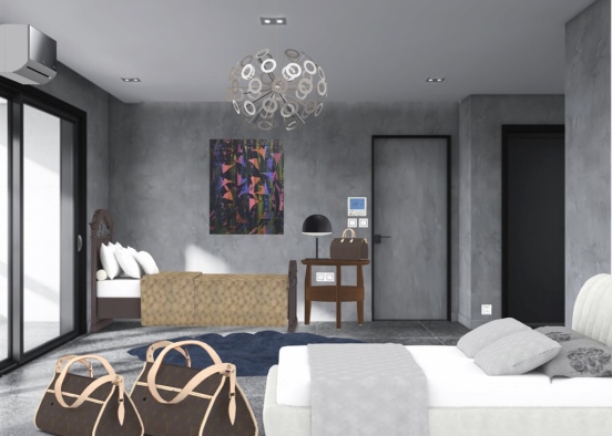 Hotel room  Design Rendering