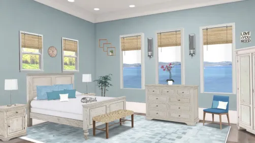  Beachy Bedroom 