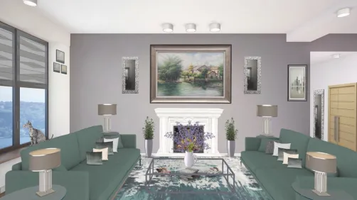Penthouse Condo Living Room