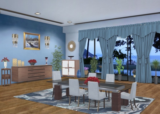 Dining Room - Less Is More Design Rendering