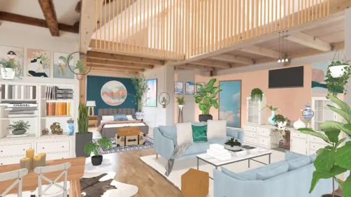 Art Split Living Space 🎨