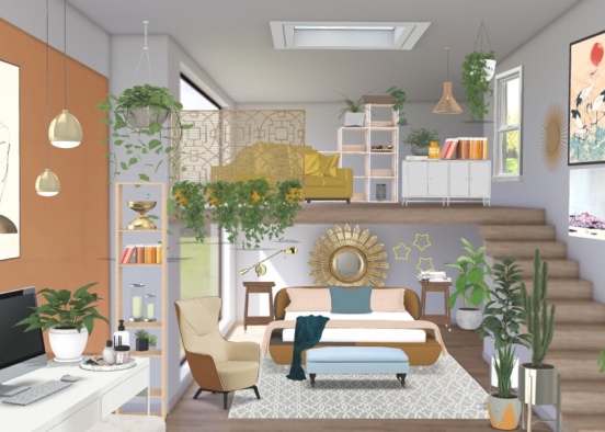 Dream Loft Bedroom ✨ Design Rendering