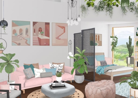 Small Modern Room ☁️ Design Rendering