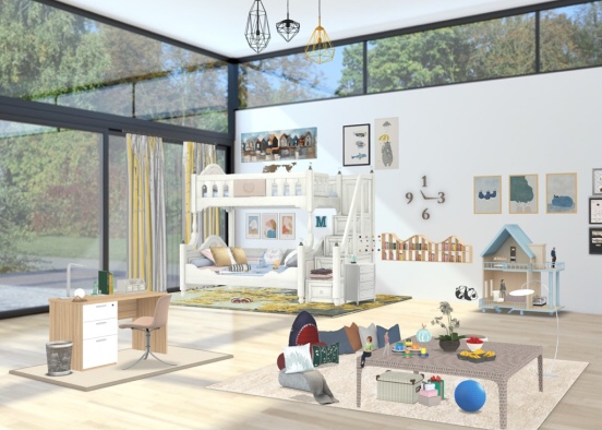 Dormitorio de niña 👧  Design Rendering