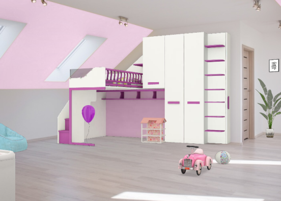 Kinderzimmer 1 Design Rendering