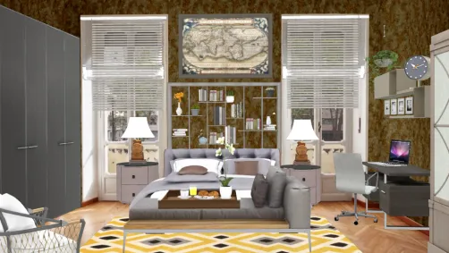 Masculine bedroom