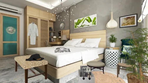 Tropical bedroom