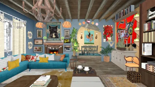 Eclectic Latin American home