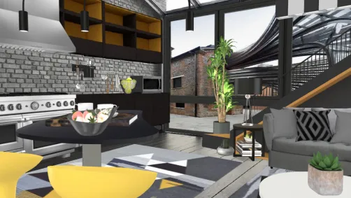 Modern loft kitchen 2