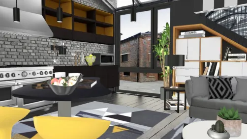 Modern loft kitchen 3