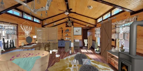 Rustic bathroom