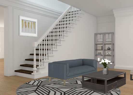 Modern/ Contemporary Living Room  Design Rendering