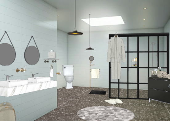 Salle de bain  Design Rendering