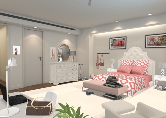 Preteen’s Room Design Rendering