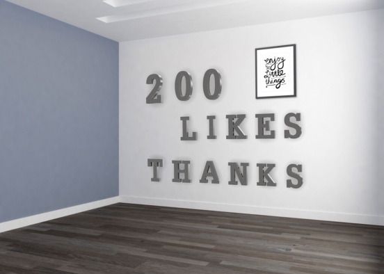 200 Likes Design Rendering