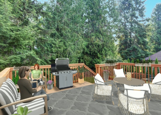 Back Yard Relaxation Design Rendering