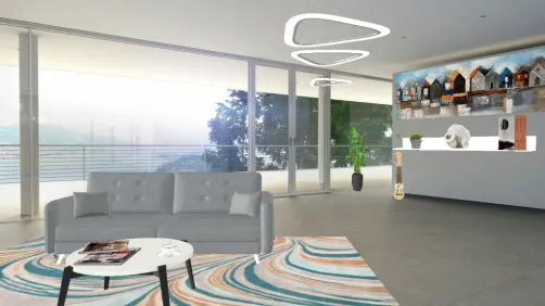 A relaxing living room