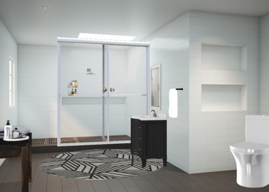 A beautiful bathroom Design Rendering