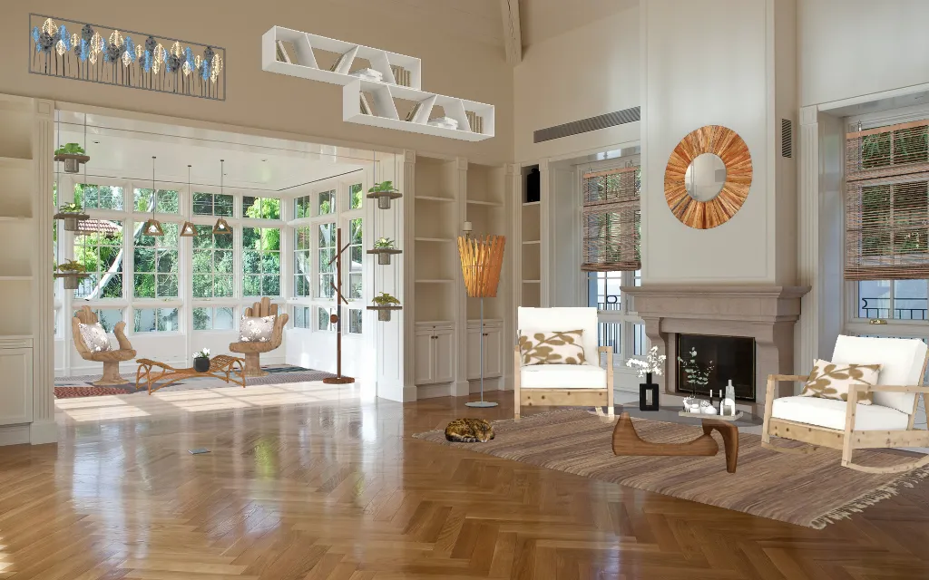 Natural wood look for a modern farmhouse🏠⛰ created by Arianna Pin on ...