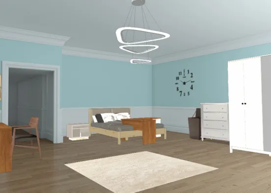 Feel warm and welcome in my newly designed guest bedroom! Design Rendering