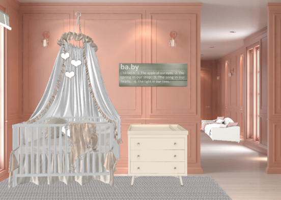 Elegant Babies room Design Rendering