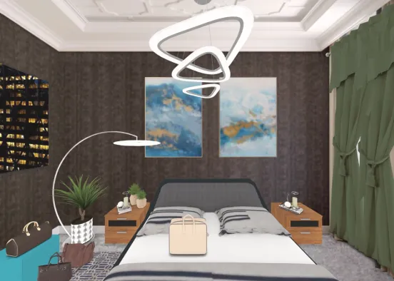 New York hotel room 🗽🗽🗽 Design Rendering