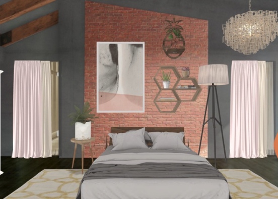 Rachaels bedroom Design Rendering