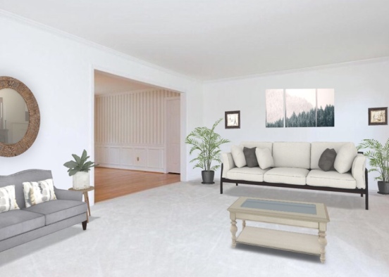 formal living room  Design Rendering
