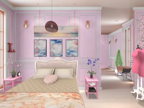 pink bedroom